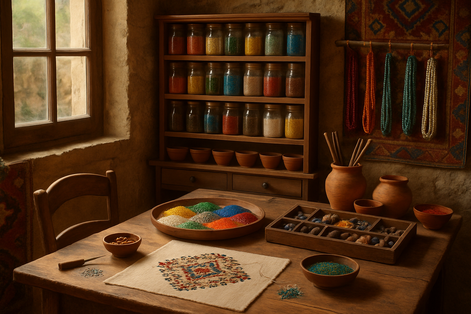 Boncuk işleme sanatı