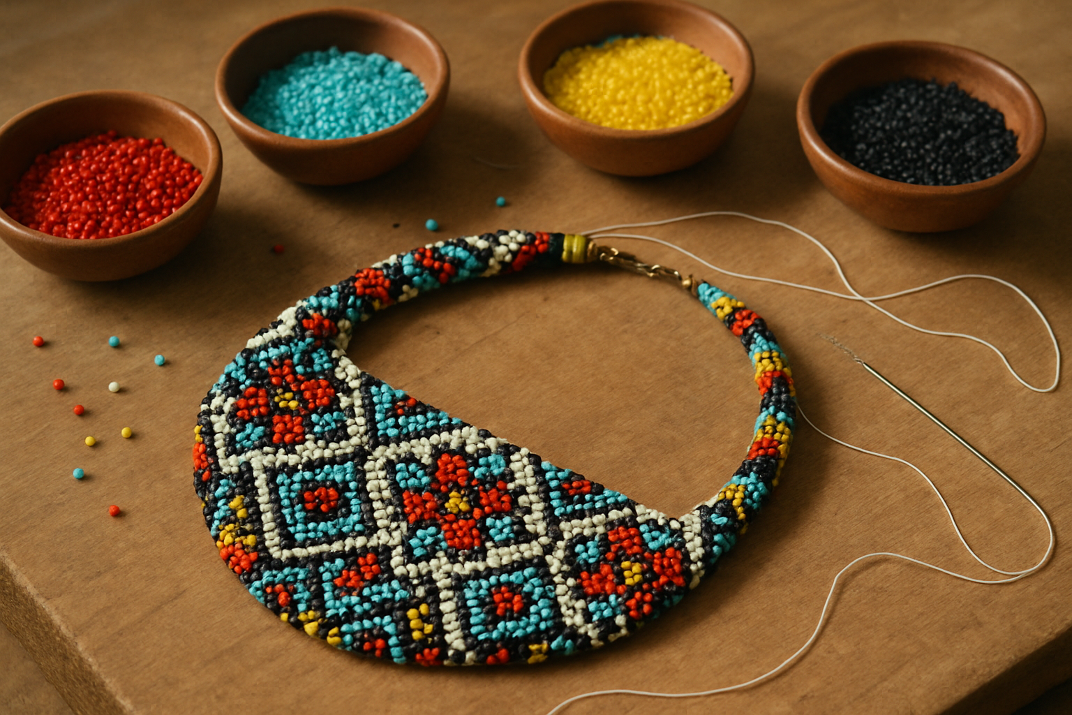 Boncuk kolye örneği